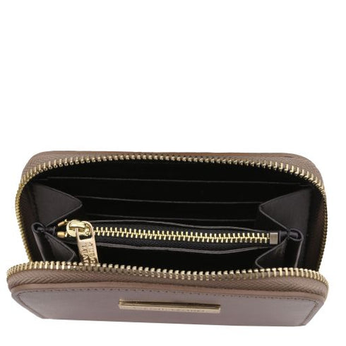 Leda - Exclusive zip around leather wallet